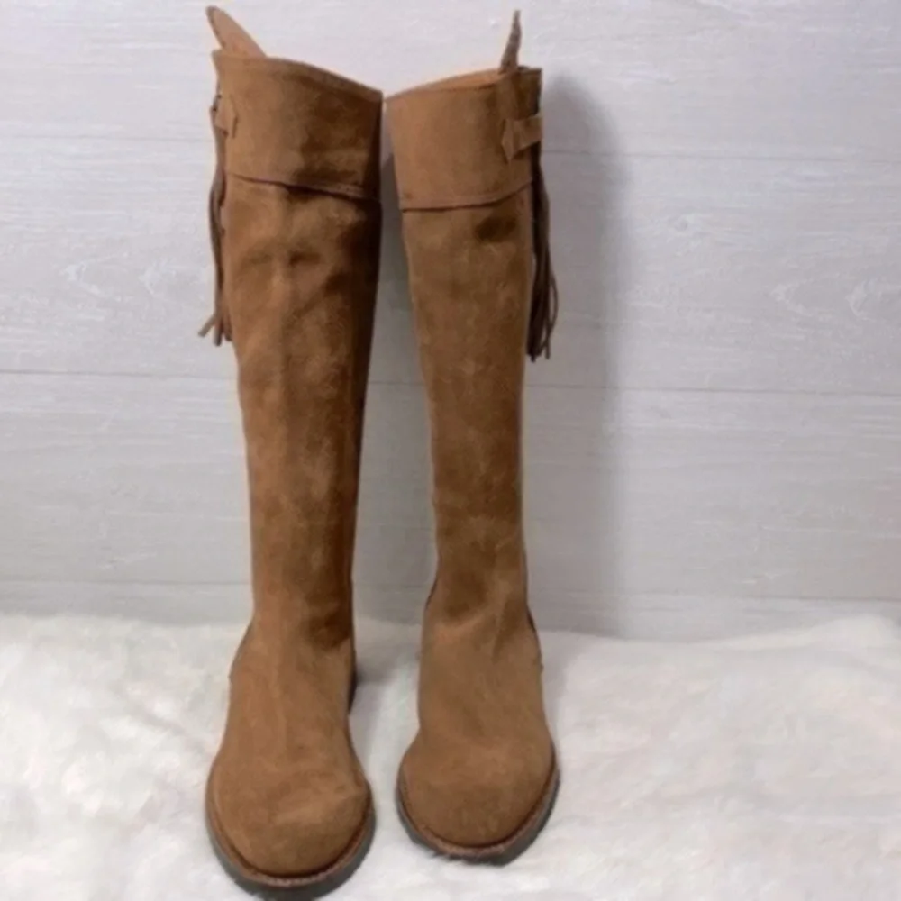 Valverde Del Camino tall suede women’s boot size 38 color Brown